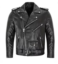 Mens Brando Sheepskin Black