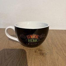 Friends Coffee Mug Cappuccino Cup Black Ceramic Central Perk Jumbo XL