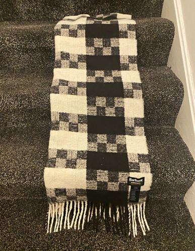 Barbour men wool plaid scarf - barbour,