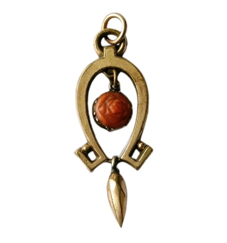 Antique lavaliere pendant - antique,