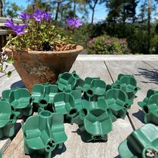 Bamboo Cane Flexi Balls x 40 for Fruit Cage Connectors Netting Plant Support