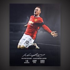 WAYNE ROONEY SIGNED MANCHESTER