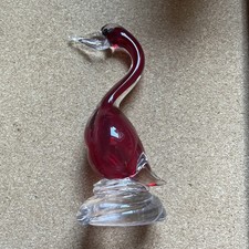 Vintage Art Glass Murano  Duck