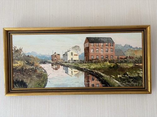 Framed original oil board - oil,