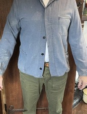 French Vintage Blue Workwear