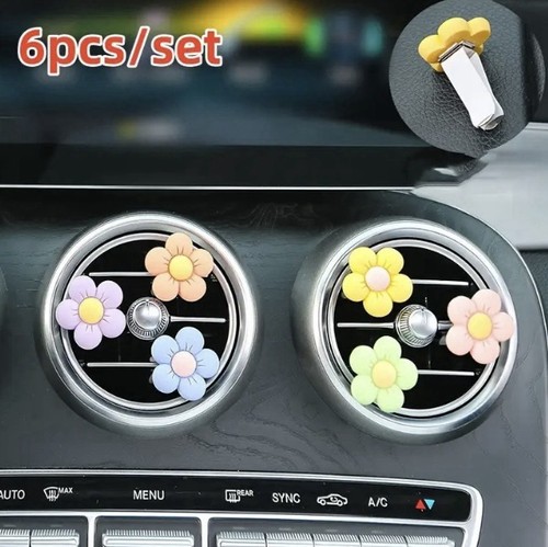 Cute flower car vent clip - car,