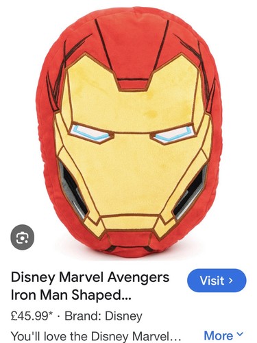 Iron man pillow - man,