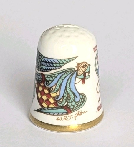 Caverswall china thimble - caverswall,