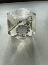 Vintage Lucite Resin Paperweight Exploded Clock Watch Parts Mechanical