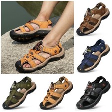 Mens Leather Sandals Summer