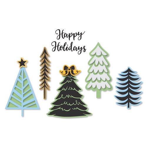 Winter trees sizzix framelits - sizzix,