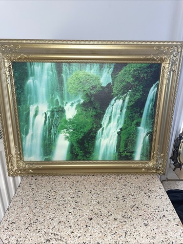 Vintage illuminated waterfall - illuminated,