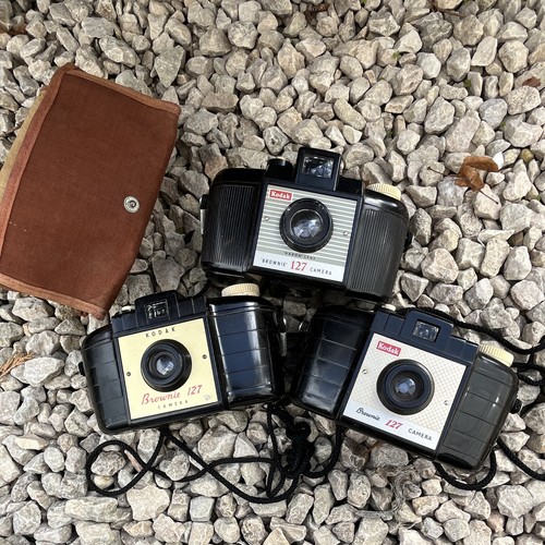 Kodak brownie 127 cameras - 3x,