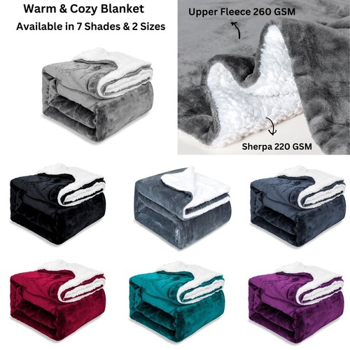 Soft warm sherpa fleece - warm,