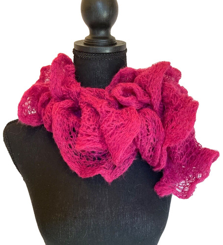 Handmade hand knit pink - knit,