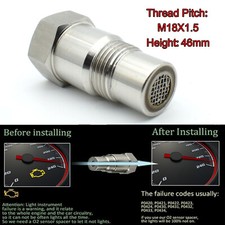 Car O2 Oxygen Catalytic Converter Fix Check Engine Light Sensor Spacer Adapter