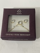Aura necklace and earrings set - aura,