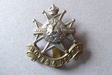 Vintage bi-metal cap badge   NOTTS & DERBY