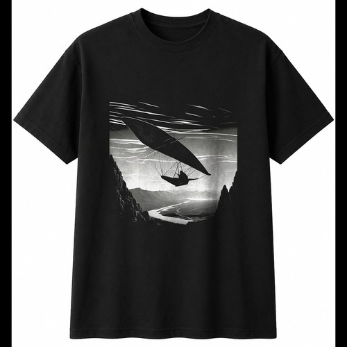 Double exposure hang glider - double,