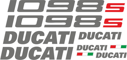 Ducati 1098s compatible decals - 1098s,