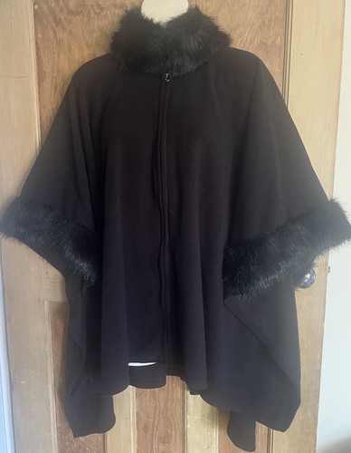 Black faux fur - fur, trim