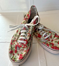 Womens Vans Era Pink Rose Check Casual Skateboarding Sneakers Shoes Size 5.5-6