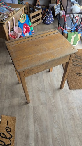 School desk vintage wooden - desk,