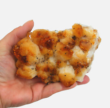 Citrine Quartz Large Crystal Cluster Golden Crystal Points 13cm 654g Brazil