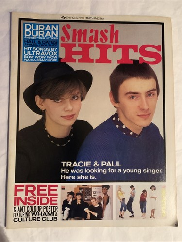 Smash hits magazine 1983 - 1983, march