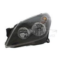 Headlight Vauxhall Astra H Mk5 SXi 2004-2007 Black Headlamp Passenger Side Left
