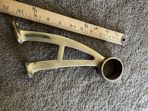 Solid brass bar pub foot - bar,