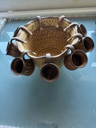 Ceramic punch bowl - ceramic, with