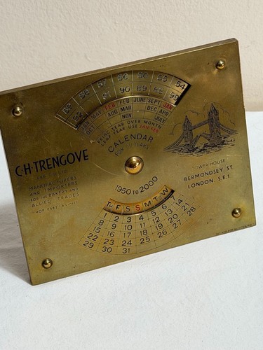 Mid century brass perpetual - brass,