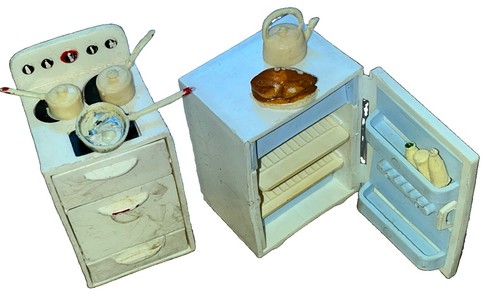 Vintage doll house lundby - house,