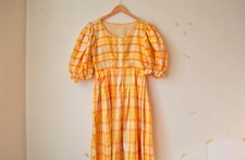 Austrian yellow checked plaid