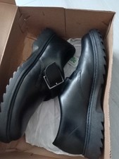 CLARKS ASHER CIVIC OLDER BOYS BLACK LEATHER SCHOOL SHOES UK SIZE 5G