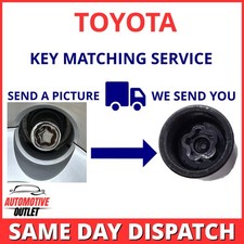 FOR TOYOTA YARIS SECURITY MASTER LOCKING WHEEL NUT KEY SERVICE UK BOLT MATCHING
