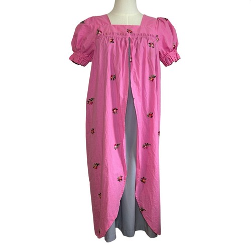 Pink floral puff - pink,