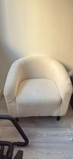 Tub chair armchair boucle - armchair,