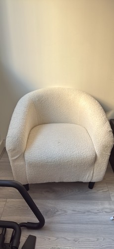 Tub chair armchair boucle club - boucle,