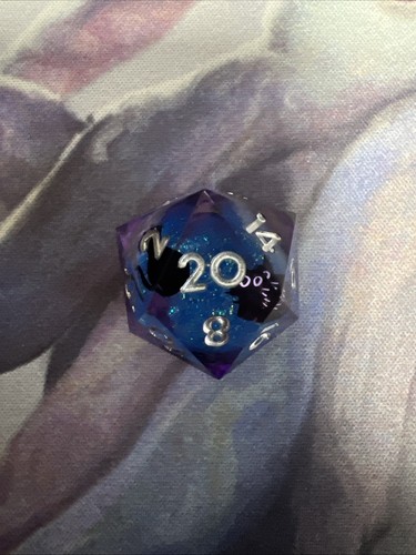 D20 cat glitter - &, dungeons