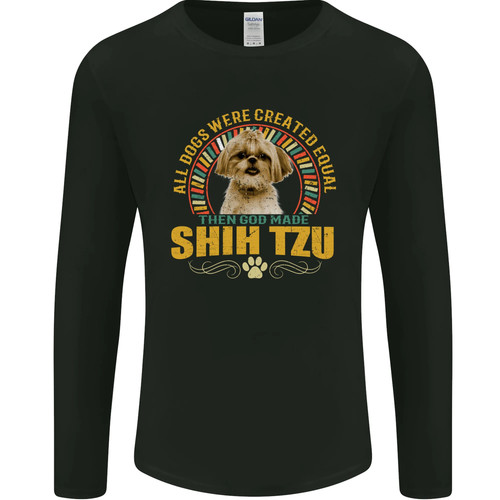Shih tzu dog mens long - tzu,