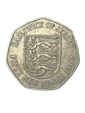 JERSEY 50p 1969 NEAR UNCIRCULATED