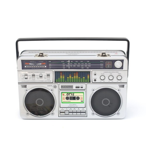 Metal lunch box radio - metal,