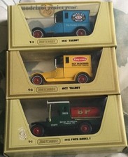 3x Vintage Matchbox Yesteryear