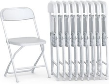 9 Pcs Plastic Folding Chairs