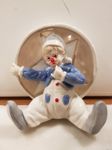 Unique vintage porcelain clown - vintage,