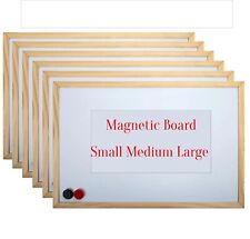 Magnetic Notice Board Small Medium Large Dry Wipe White Board Home School Office