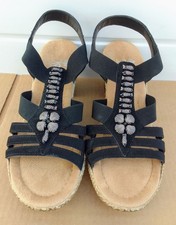 RIEKER SIZE 3 BLACK STRAPPY
