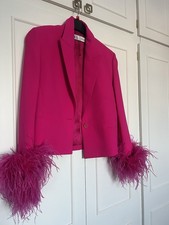 Zara Pink Blazer With Feathers